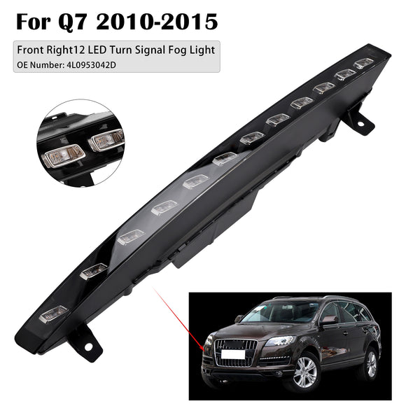 Luz antiniebla delantera derecha de 12 LED 4L0953042D para Audi Sport versión Q7 10-15