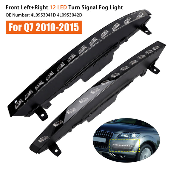 Voorbumper 12 LED richtingaanwijzer mistlamp voor Audi Sport versie Q7 10-15