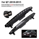 Voorbumper 12 LED richtingaanwijzer mistlamp voor Audi Sport versie Q7 10-15-6