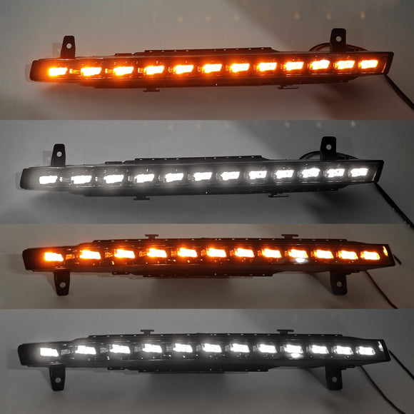 Voorbumper 12 LED richtingaanwijzer mistlamp voor Audi Sport versie Q7 10-15
