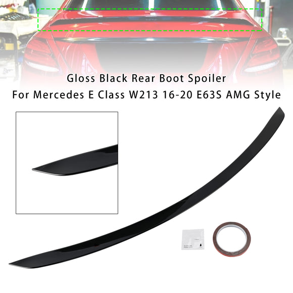 Heckspoiler in glänzendem Schwarz für Mercedes E-Klasse W213 16-20 E63S AMG Style