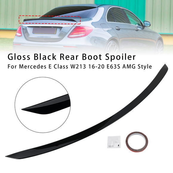 Heckspoiler in glänzendem Schwarz für Mercedes E-Klasse W213 16-20 E63S AMG Style