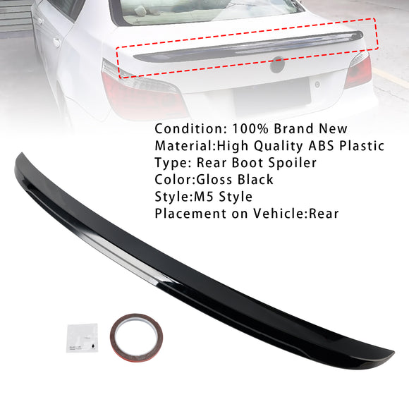 Gloss Black Rear Boot Spoiler For BMW 5 Series E60 M5 2003-2010 M5 Style