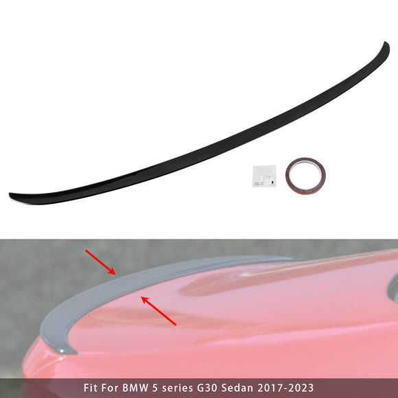 Glänzend schwarzer Kofferraum-Heckspoiler für BMW 5er G30 Limousine 2017–2023 im M5-Stil