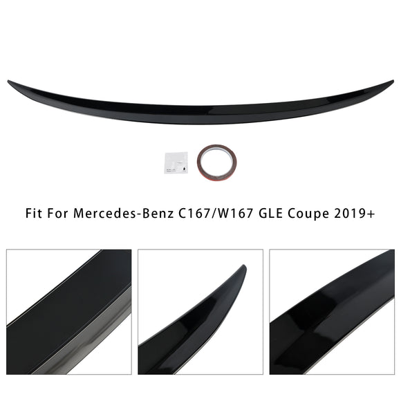 Gloss Black Rear Boot Spoiler For Benz GLE Class Coupe C167 2019+ AMG Style