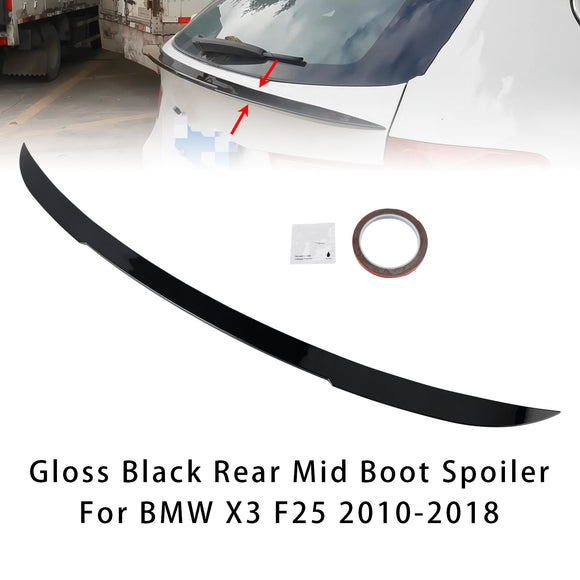 Kiiltävä musta takaspoileri BMW X3 F25 2010-2018