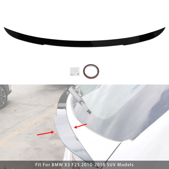 Kiiltävä musta takaspoileri BMW X3 F25 2010-2018