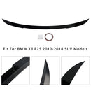 Kiiltävä musta takaspoileri BMW X3 F25 2010-2018-7