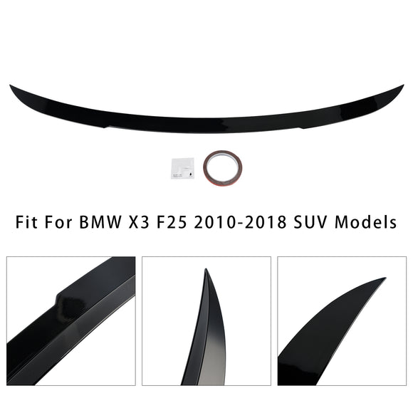Kiiltävä musta takaspoileri BMW X3 F25 2010-2018
