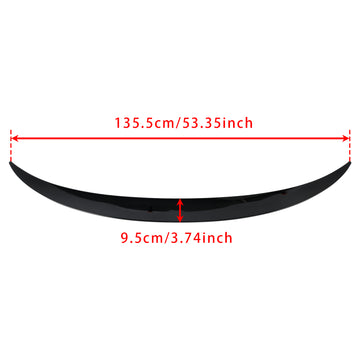 Alerón trasero para maletero BMW X6 X6M F16 F86 2014-2019, color negro brillante - 0