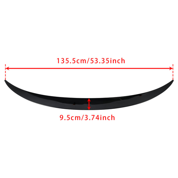 Gloss Black Rear Boot Spoiler For BMW X6 X6M F16 F86 2014-2019