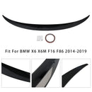 Gloss Black Rear Boot Spoiler For BMW X6 X6M F16 F86 2014-2019-7