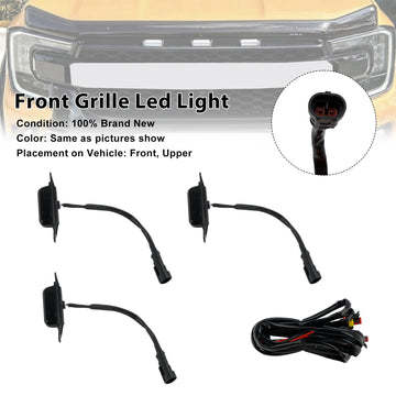 Yellow Led Light Front Bumper Grille Fit Ford Ranger Next Gen Wildtrak 2023-2025