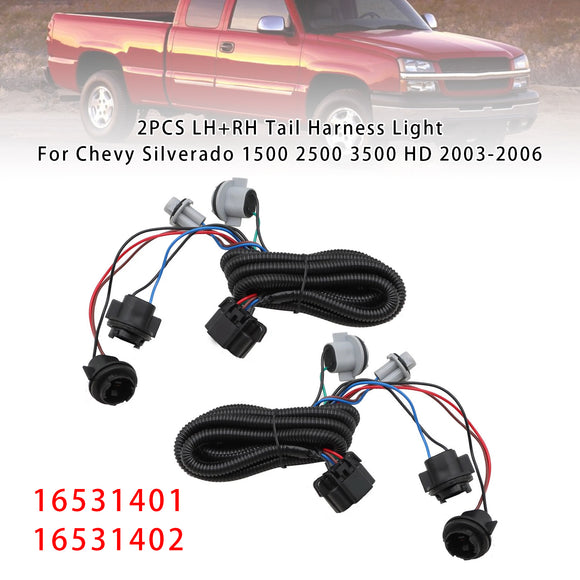 2kpl LH+RH takavaljaiden valo Chevy Silverado 1500 2500 3500 HD 2003-2006