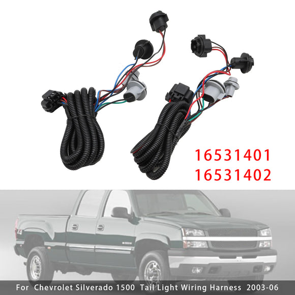 2kpl LH+RH takavaljaiden valo Chevy Silverado 1500 2500 3500 HD 2003-2006