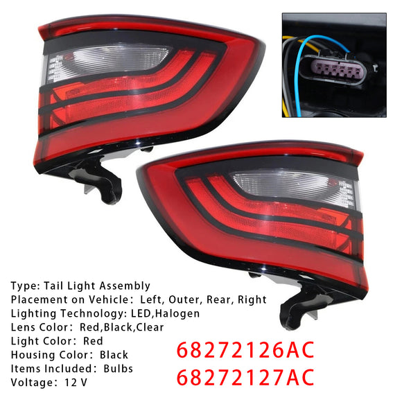 Links + Rechts Hinten Rücklicht Lampe 68272126AC 68272127AC Für Dodge Durango 14-2022