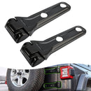 Embellecedor de cubierta de bisagra de puerta trasera de fibra de carbono para Jeep Wrangler JL 2018-2024-3
