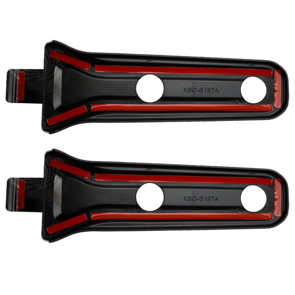 Embellecedor de cubierta de bisagra de puerta trasera de fibra de carbono para Jeep Wrangler JL 2018-2024