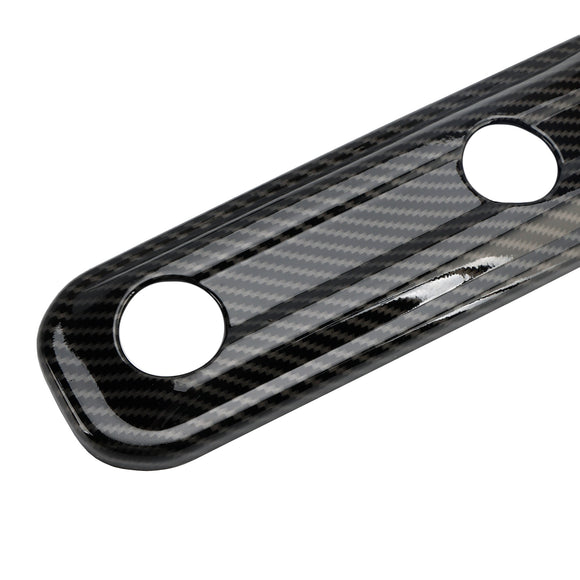 Embellecedor de cubierta de bisagra de puerta trasera de fibra de carbono para Jeep Wrangler JL 2018-2024