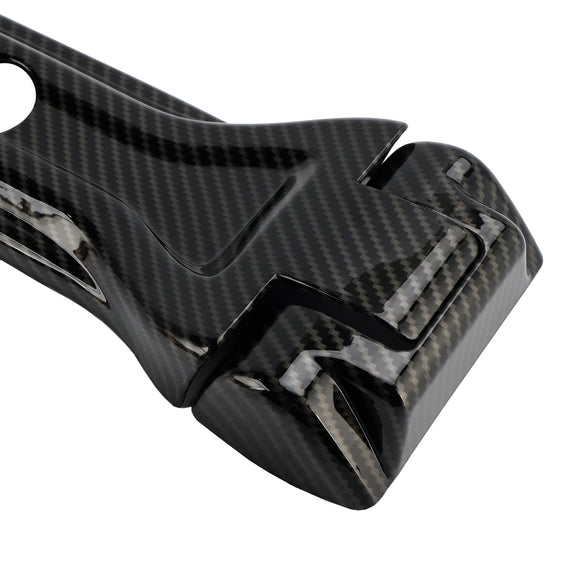 Embellecedor de cubierta de bisagra de puerta trasera de fibra de carbono para Jeep Wrangler JL 2018-2024