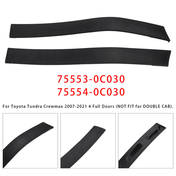 Roof Drip Molding Rear Left & Right For Toyota Tundra Crewmax 4-Doors 2007-2021