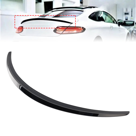 Spoiler trasero negro brillante para Mercedes-Benz Clase C W205 C205 Coupé 2014-2021