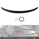 Spoiler trasero negro brillante para Mercedes-Benz Clase C W205 C205 Coupé 2014-2021-8