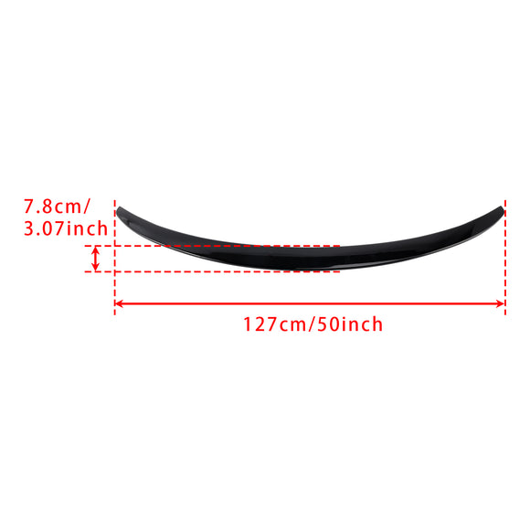 Spoiler trasero negro brillante para Mercedes-Benz Clase C W205 C205 Coupé 2014-2021