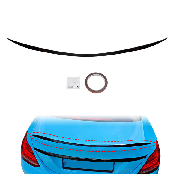 Spoiler trasero negro brillante para Mercedes-Benz Clase C W205 Estilo AMG C63 14-21