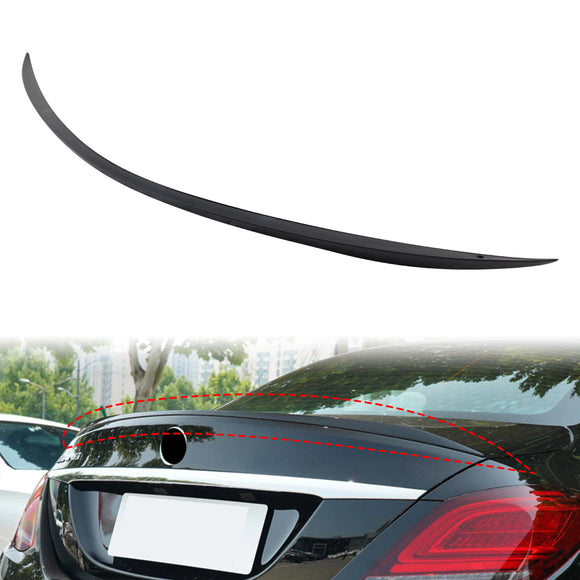 Spoiler trasero negro brillante para Mercedes-Benz Clase C W205 Estilo AMG C63 14-21