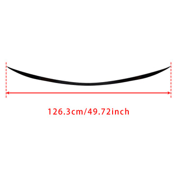 2014-2021 Mercedes-Benz C-Class W205 Gloss Black Rear Spoiler AMG C63 Style - 0