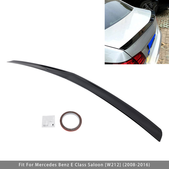 Gloss Black Rear Boot Spoiler For Mercedes-Benz E-Class W212 2008-2016