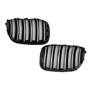Gloss Black Front Kidney Grille Grill Fit BMW X-Series X5 E53 2004-2006-8