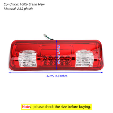 Red Rear Brake Light High Mount Stop Light For Ford Explorer Sport 2007-10 - 0