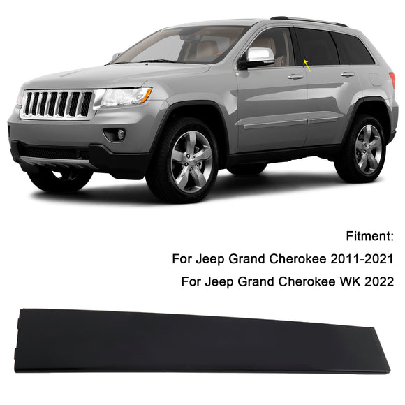 Left Rear Door Pillar Window Trim Applique B 57010447 For Jeep Grand Cherokee 2011-2021