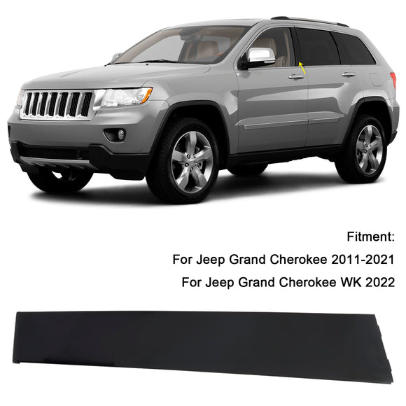 Vasemman etuoven pilarin ikkunan koristelista B 57010445 Jeep Cherokee 2011-2021