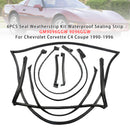 Seal Weatherstrip Kit Waterproof  9096GGW For Chevrolet Corvette C4 Coupe 1990-1996-2