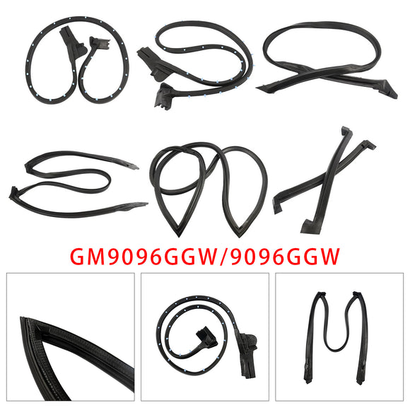 Seal Weatherstrip Kit Waterproof  9096GGW For Chevrolet Corvette C4 Coupe 1990-1996