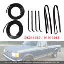 8PCS Door Window Sweep Weatherstrip Seal Kit For Ford Bronco F150 1987-1997-3