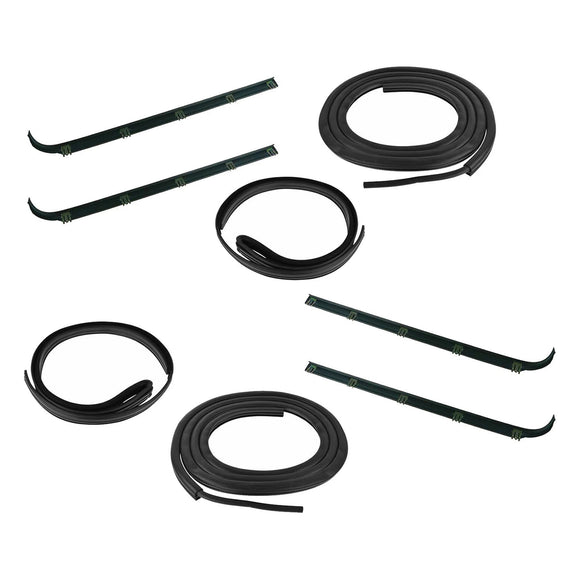 8PCS Door Window Sweep Weatherstrip Seal Kit For Ford Bronco F150 1987-1997