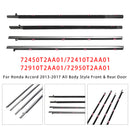 Sello de burlete de puerta de 4 piezas para Honda Accord 2013-2017-5