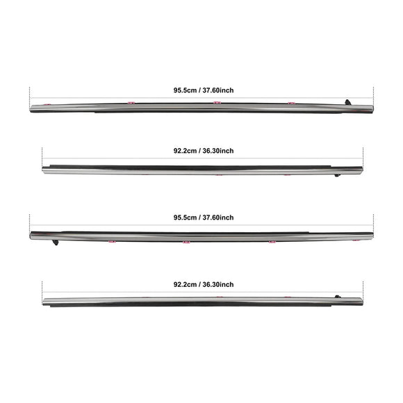 Sello de burlete de puerta de 4 piezas para Honda Accord 2013-2017