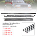 6PCS Door Belt Molding 75710-60011 75720-60011 For Toyota Land Cruiser 80 Series 1991-1997 / Lexus LX450 FZJ80 1996-1998-4