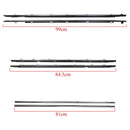6PCS Door Belt Molding 75710-60011 75720-60011 For Toyota Land Cruiser 80 Series 1991-1997 / Lexus LX450 FZJ80 1996-1998-2