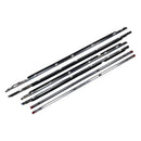 6PCS Door Belt Molding 75710-60011 75720-60011 For Toyota Land Cruiser 80 Series 1991-1997 / Lexus LX450 FZJ80 1996-1998-6