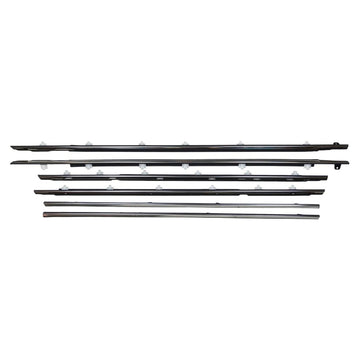 6PCS Door Belt Molding 75710-60011 75720-60011 For Toyota Land Cruiser 80 Series 1991-1997 / Lexus LX450 FZJ80 1996-1998