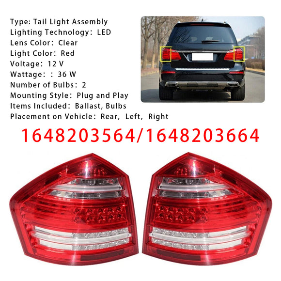 Conjunto de luz trasera izquierda + derecha para Mercedes-Benz GL X164 2006-2011
