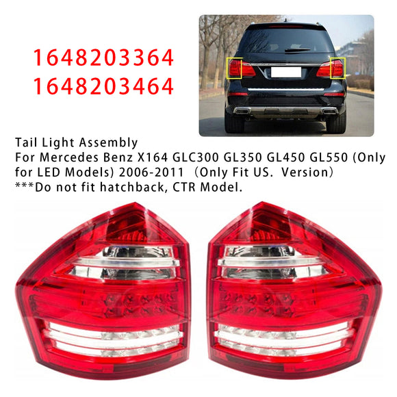 Rücklicht-Baugruppe links + rechts für Mercedes-Benz GL X164 2006–2011 USA