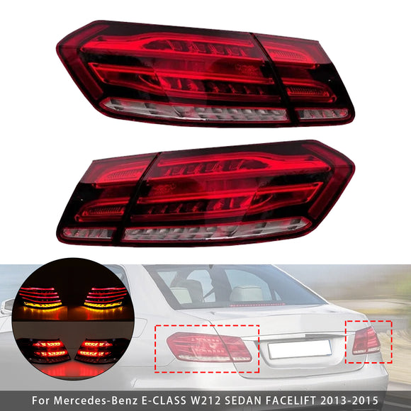 4 stuks LED-achterlichten/remlichten voor Mercedes E-Klasse W212 2013-2015
