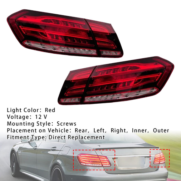 4 stuks LED-achterlichten/remlichten voor Mercedes E-Klasse W212 2013-2015